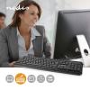 TASTIERA NEDIS KBMU200BKIT USB-A, MULTIMEDIA, QWERTY, DISPOSIZIONE IT, TASTIERA NUMERICA